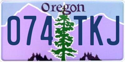OR license plate 074TKJ