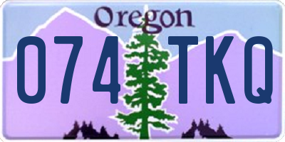 OR license plate 074TKQ
