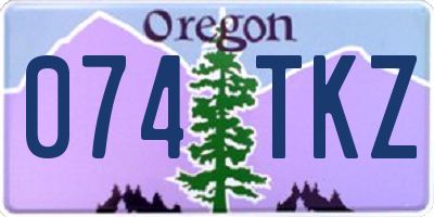 OR license plate 074TKZ