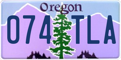 OR license plate 074TLA