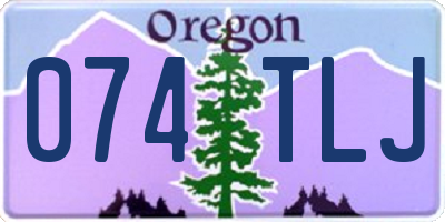 OR license plate 074TLJ
