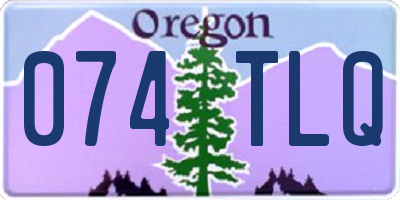 OR license plate 074TLQ