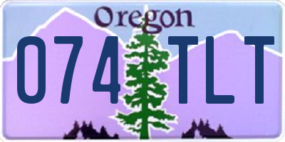 OR license plate 074TLT