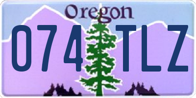 OR license plate 074TLZ