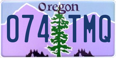 OR license plate 074TMQ