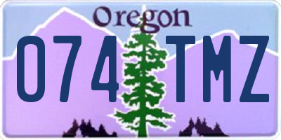 OR license plate 074TMZ
