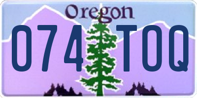 OR license plate 074TOQ