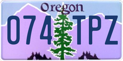 OR license plate 074TPZ