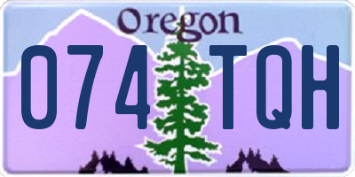 OR license plate 074TQH