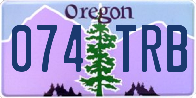 OR license plate 074TRB