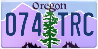 OR license plate 074TRC