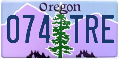 OR license plate 074TRE
