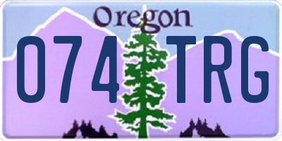 OR license plate 074TRG