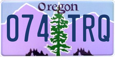 OR license plate 074TRQ