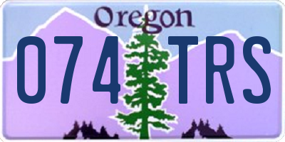 OR license plate 074TRS