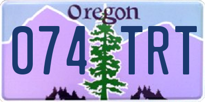 OR license plate 074TRT