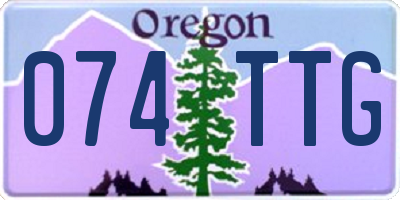 OR license plate 074TTG