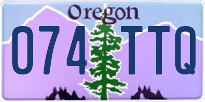 OR license plate 074TTQ