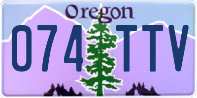 OR license plate 074TTV
