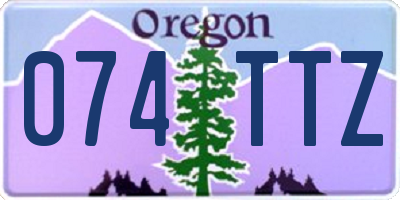 OR license plate 074TTZ