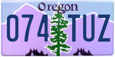 OR license plate 074TUZ