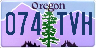 OR license plate 074TVH