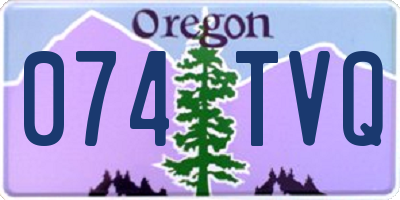 OR license plate 074TVQ