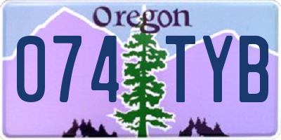 OR license plate 074TYB