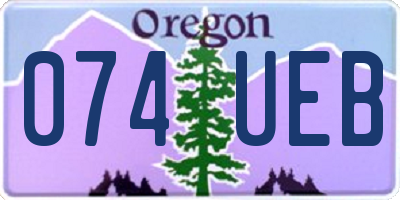 OR license plate 074UEB