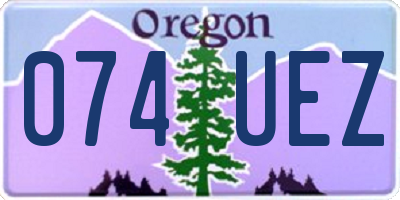 OR license plate 074UEZ