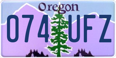 OR license plate 074UFZ