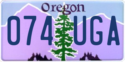 OR license plate 074UGA