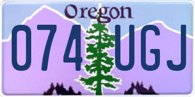 OR license plate 074UGJ