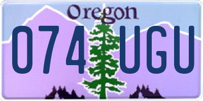 OR license plate 074UGU