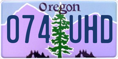 OR license plate 074UHD