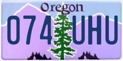 OR license plate 074UHU