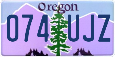 OR license plate 074UJZ