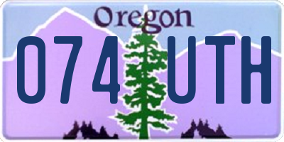 OR license plate 074UTH
