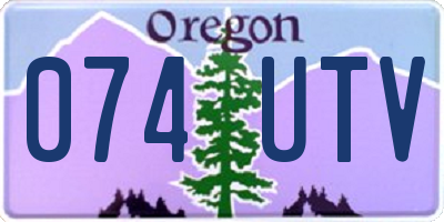 OR license plate 074UTV