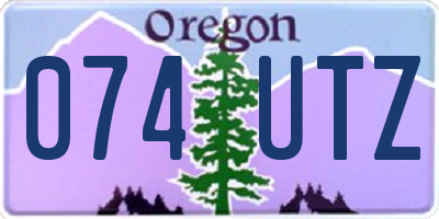 OR license plate 074UTZ