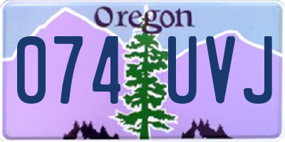 OR license plate 074UVJ