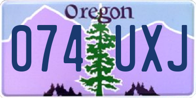 OR license plate 074UXJ
