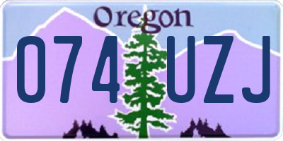 OR license plate 074UZJ