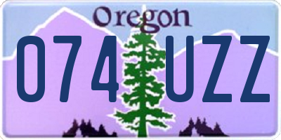 OR license plate 074UZZ