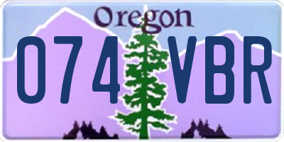 OR license plate 074VBR