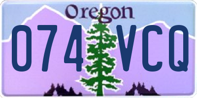 OR license plate 074VCQ