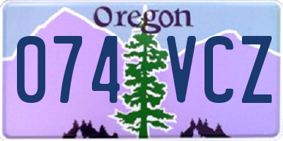 OR license plate 074VCZ