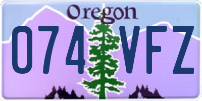 OR license plate 074VFZ