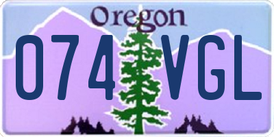 OR license plate 074VGL