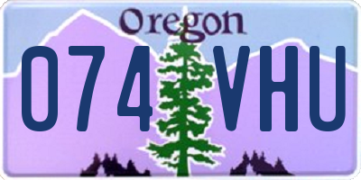 OR license plate 074VHU